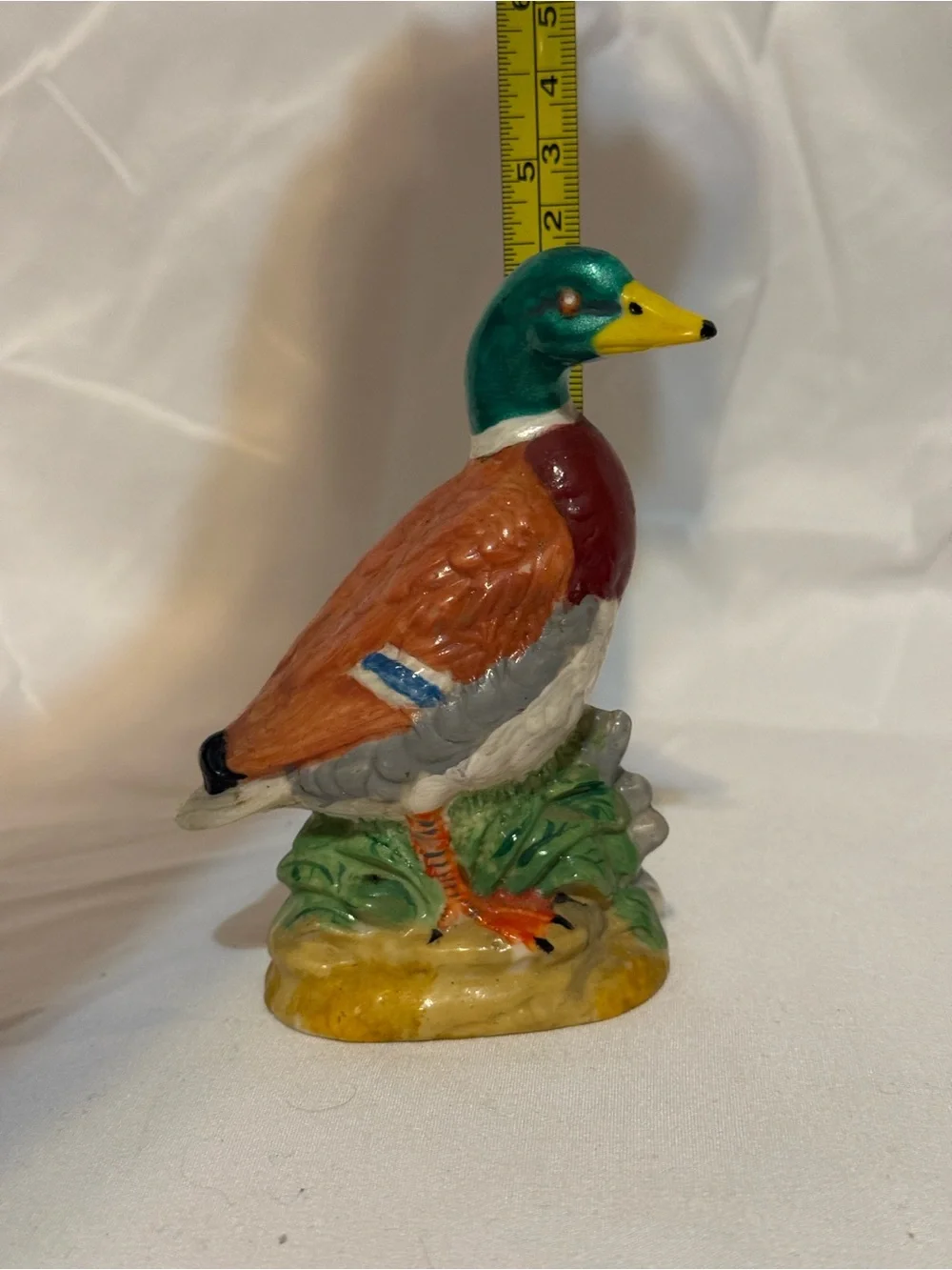Hand-Painted Mallard Duck Figurine - Multicolor